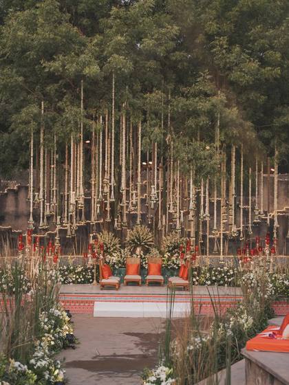 Stage and Backdrop — Wedding decor — Alila + Samode Jaipur